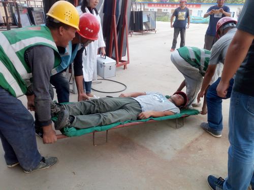 陜煤建設(shè)澄合分公司十一項目部觸電事故應(yīng)急演練“醒人心”