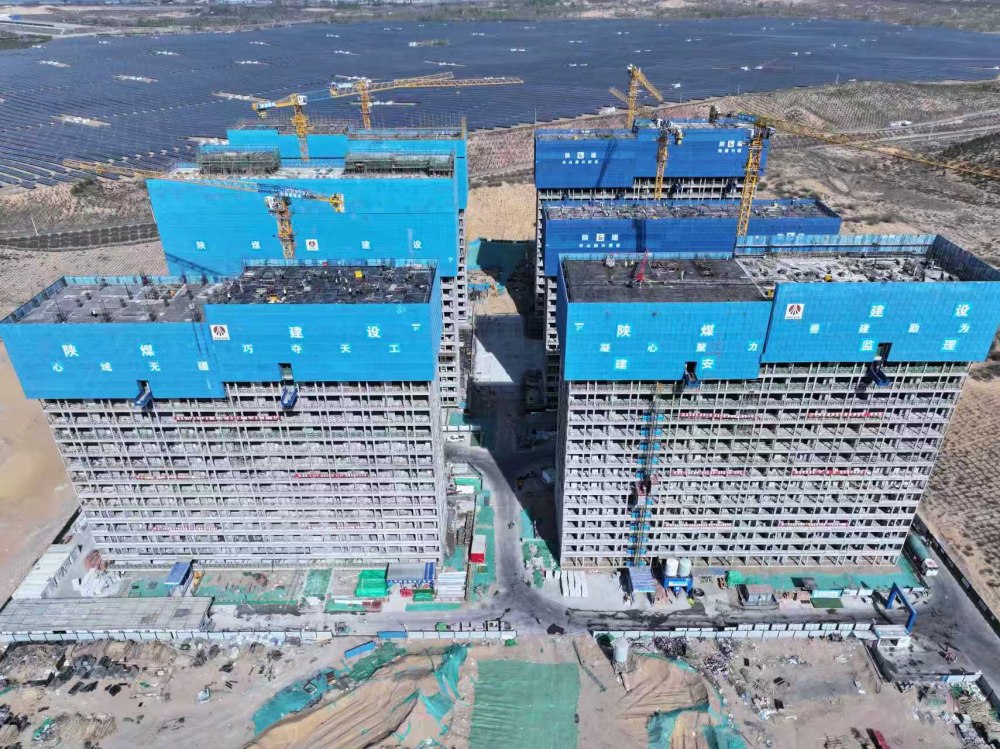 榆林化學(xué)倒班宿舍2#樓提前封頂，開啟項(xiàng)目交付新征程